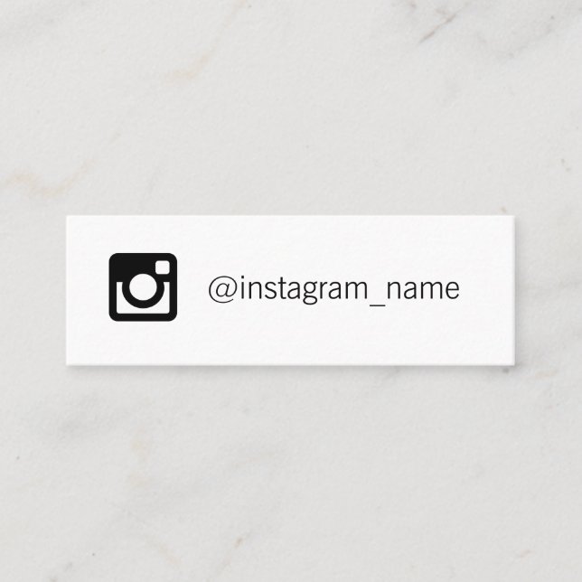 Cartão De Visita Mini Mídia social (Frente)