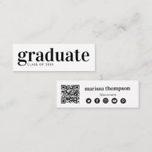 Mídia social de código QR do Formando de graduação