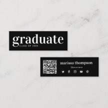 Mídia social de código QR do Formando de graduação