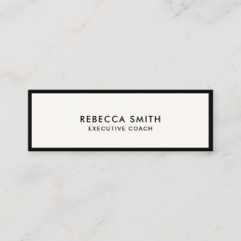 Cartão De Visita Mini Mídia social de marfim com olhos profissionais