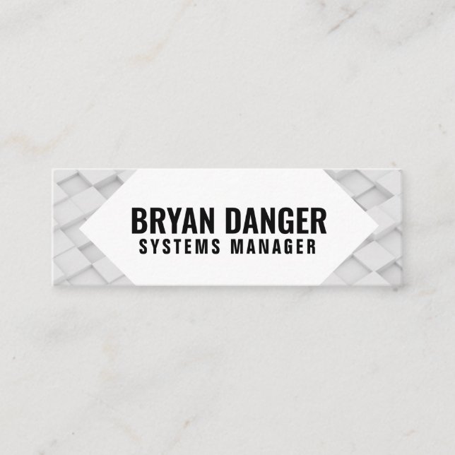 Cartão De Visita Mini Mídia social personalizada "Box World" (Frente)