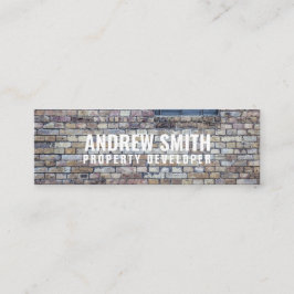 Cartão De Visita Mini Mídia social personalizada "Brick Housing"