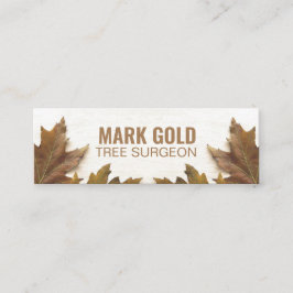 Cartão De Visita Mini Mídia social personalizada "Fallen Leaves na Madei