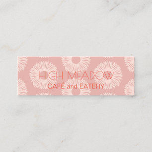 Cartão De Visita Mini Mídia social personalizada "Peach Blooms"