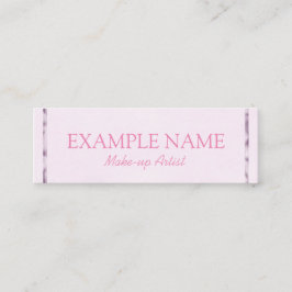 Cartão De Visita Mini Mídia social personalizada "Pink Leaf"