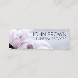 Cartão De Visita Mini Mídias Sociais Personalizadas "Flores Solenes"