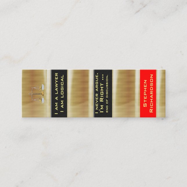 Cartão De Visita Mini Mini marcador (Frente)