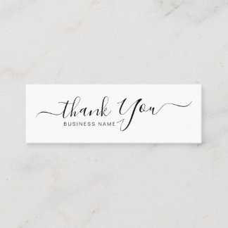 Cartão De Visita Mini Mini Mini Pequeno Agradeço-Lhe A Tipografia Minima
