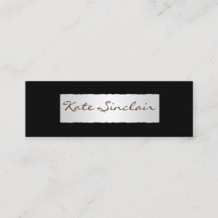 Cartão De Visita Mini Mini Na moda minimalista elegante