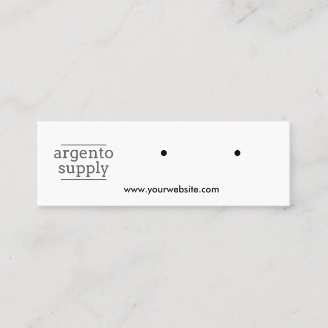 Cartão De Visita Mini Mini placa de abertura horizontal (Frente)