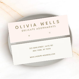 Cartão De Visita Mini Minibarramento de tela de cor rosa moderno simples