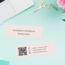 Minimalist Blush Pink QR code