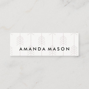 Cartão De Visita Mini Minimalista Padrão de seta