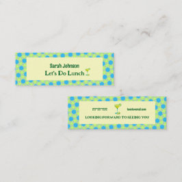 Cartão De Visita Mini Mínimo de Lets Do Lunch