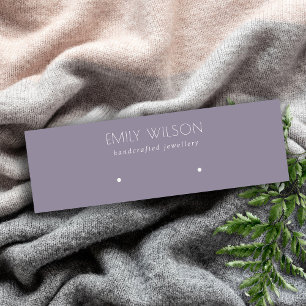 Cartão De Visita Mini Mínimo - Exibição Simples de Colar Lilac Roxo