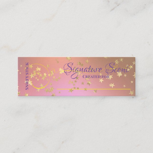 Cartão De Visita Mini Mistura de cheirão pessoal de perfume de perfume d (Frente)