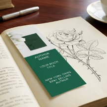 Modelo de Marcador de Autor Minimalista com Capa d