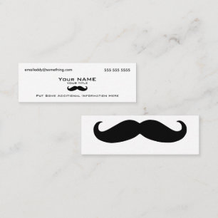 Cartão De Visita Mini Modern Mustache