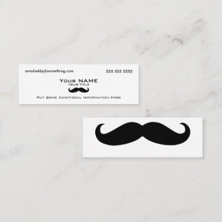 Cartão De Visita Mini Modern Mustache