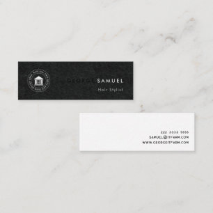 Cartão De Visita Mini Moderno Logotipo e Nome Empresariais Personalizado