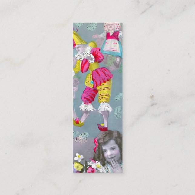 Cartão De Visita Mini Mon petite coeur dans ce baiser 2 Bookmark (Frente)