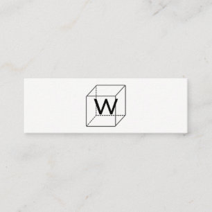 Cartão De Visita Mini Monograma Cubo / Empresa