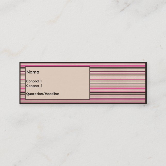 Cartão De Visita Mini Morango do chocolate (Frente)