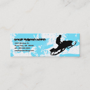 Cartão De Visita Mini moto de neve: Pó: