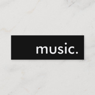 Cartão De Visita Mini música.
