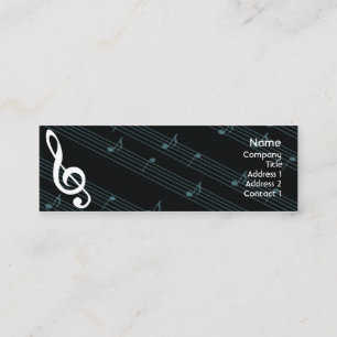 Cartão De Visita Mini Música - magro