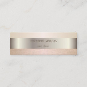 Cartão De Visita Mini Na moda Moderno Elegante Striped