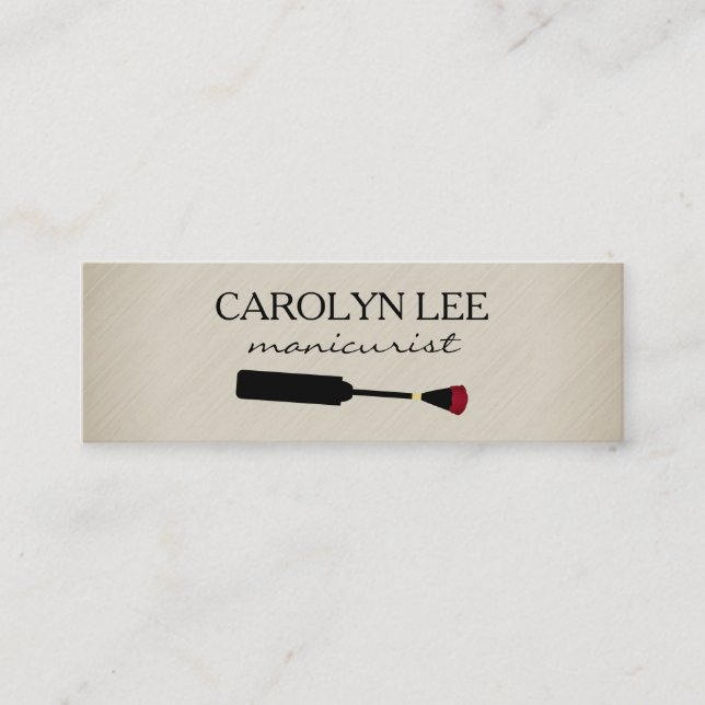 Cartão De Visita Mini Nail Salon (Frente)