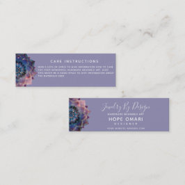 Cartão De Visita Mini Nebulosa em Flor | Mandala