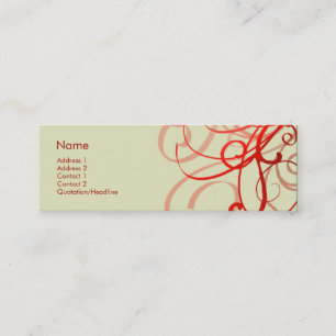 Cartão De Visita Mini No. 0025 dos redemoinhos