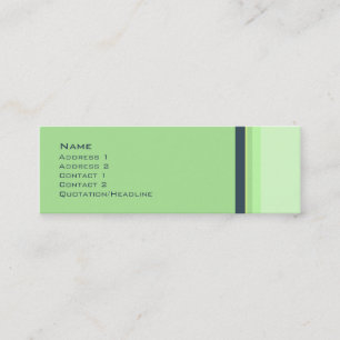 Cartão De Visita Mini No. 0037 das listras