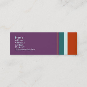 Cartão De Visita Mini No. 0078 das listras