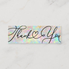 Cartão De Visita Mini nova pedra angular Obrigado