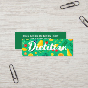 Cartão De Visita Mini Nutricionista Dietitiano