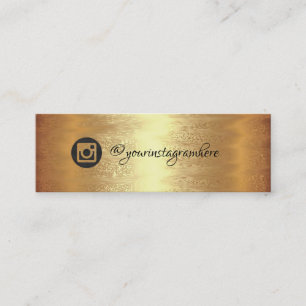 Cartão De Visita Mini O evento social RSVP do logotipo dos meios de