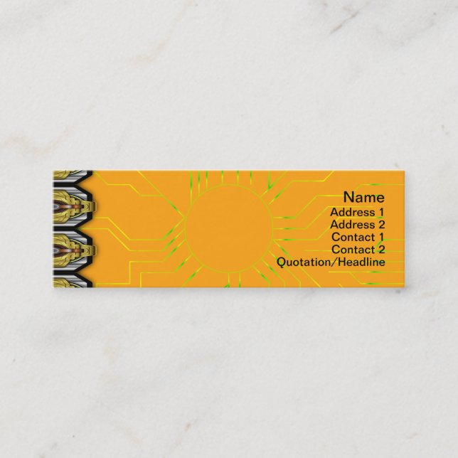 Cartão De Visita Mini O magma vermelho ardente acena o papel grande (Frente)