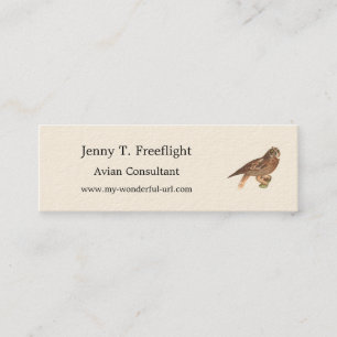 Cartão De Visita Mini O Pássaro de Nova Iorque (Otus palustris)