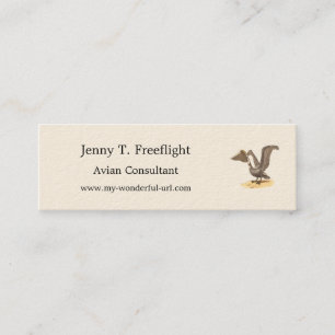Cartão De Visita Mini O Pelicano marrom (Pelecanus occidentalis) NY Bird
