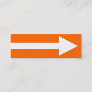 Cartão De Visita Mini O Ponto II Inteiro - Laranja, Branco e Cinzas