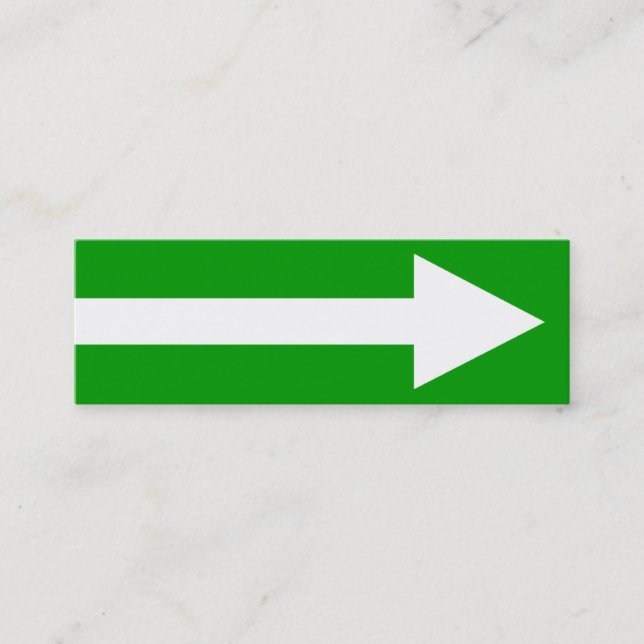 Cartão De Visita Mini O ponto II - Verde, Branco e Cinzas (Frente)