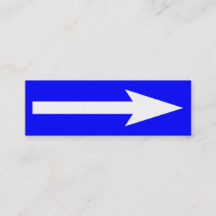 Cartão De Visita Mini O ponto inteiro - Azul, Branco e Cinzas