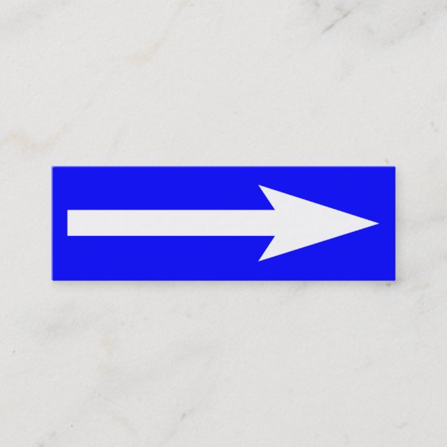 Cartão De Visita Mini O ponto inteiro - Azul, Branco e Cinzas (Frente)