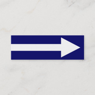 Cartão De Visita Mini O ponto inteiro II - azul escuro e branco