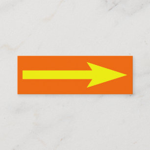 Cartão De Visita Mini O ponto inteiro - Laranja, Amarelo e Cinzas