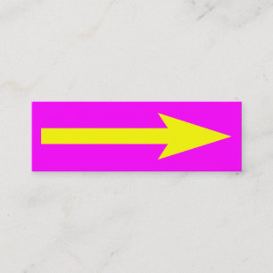 Cartão De Visita Mini O ponto inteiro - Magenta, Amarelo e Cinzas