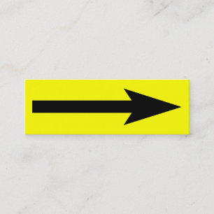 Cartão De Visita Mini O ponto inteiro - preto e amarelo